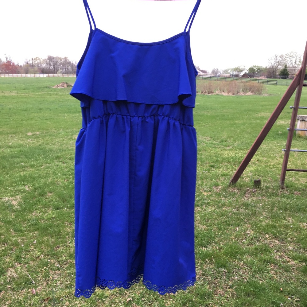 Charlotte Russe Bright Blue Summer Dress